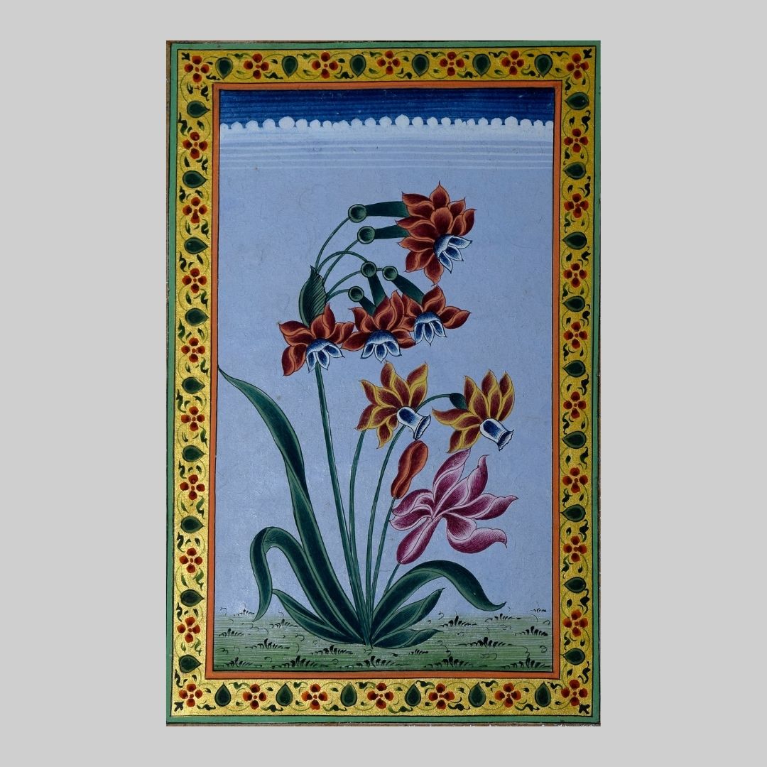 The Mughal Blossoms in Miniature Painting 17