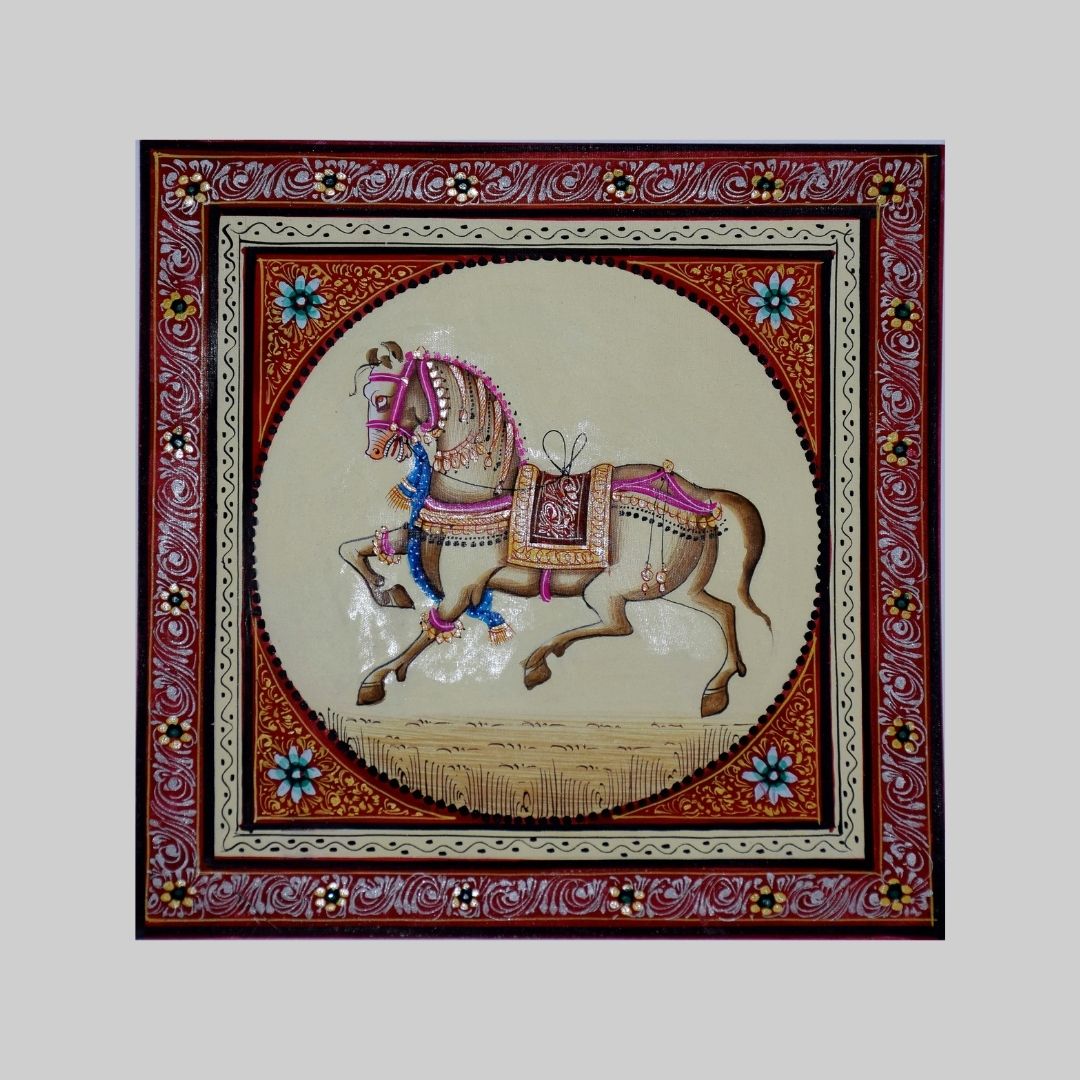 A Splendid Horse in Miniature Painting 26