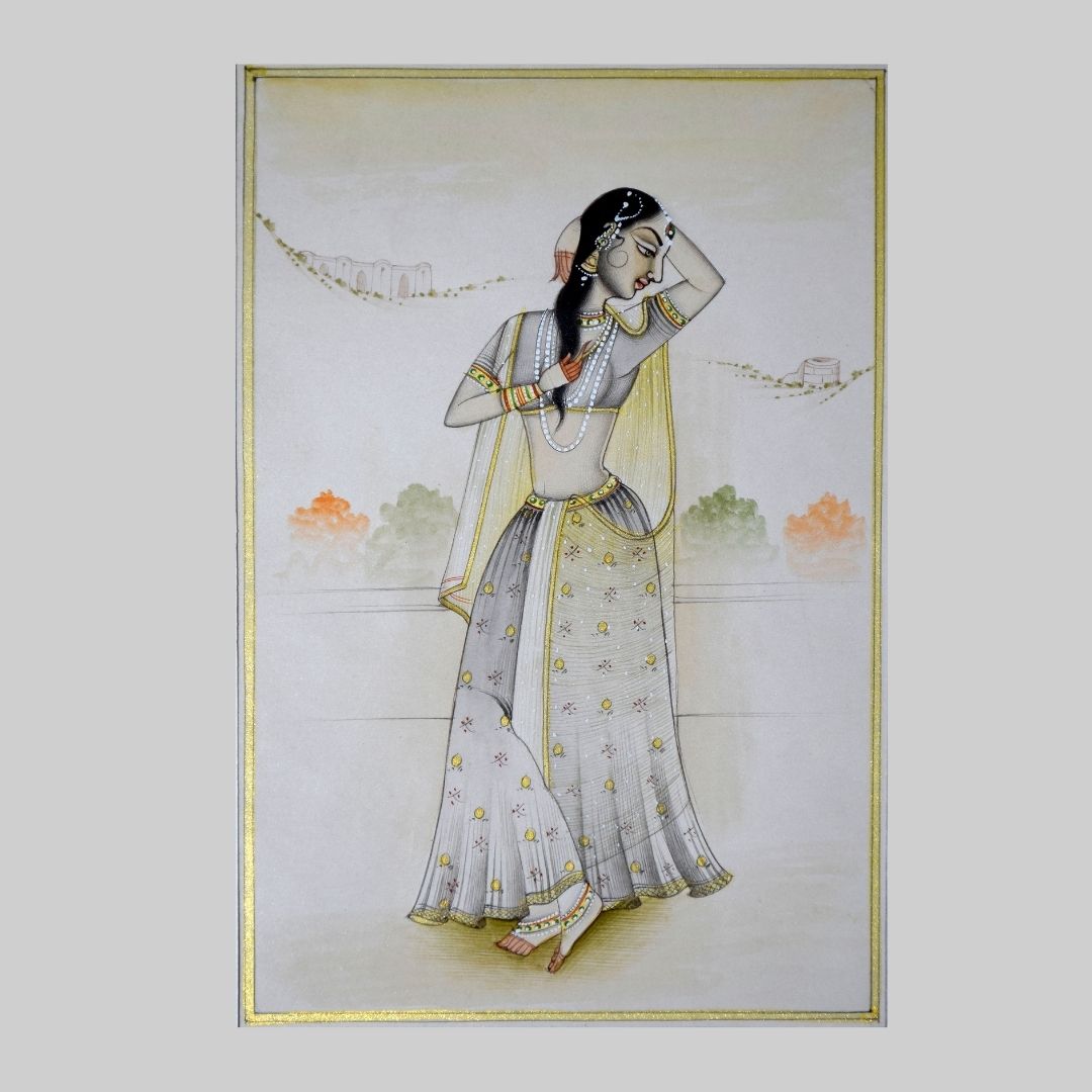 Handmade Indian Miniature Ragini Painting 31