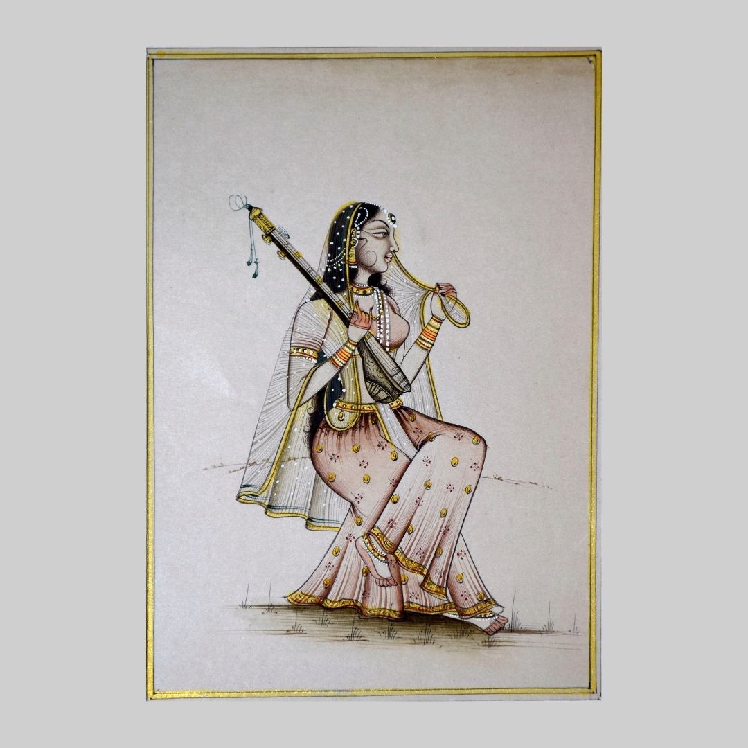 Kaushik ki Ragini- Kukubh in Miniature Painintg( Kishangarh Art) 33