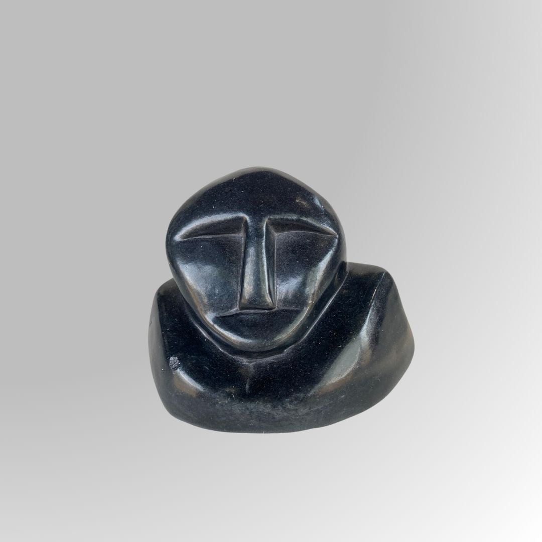 Abstract Stone Face Decor