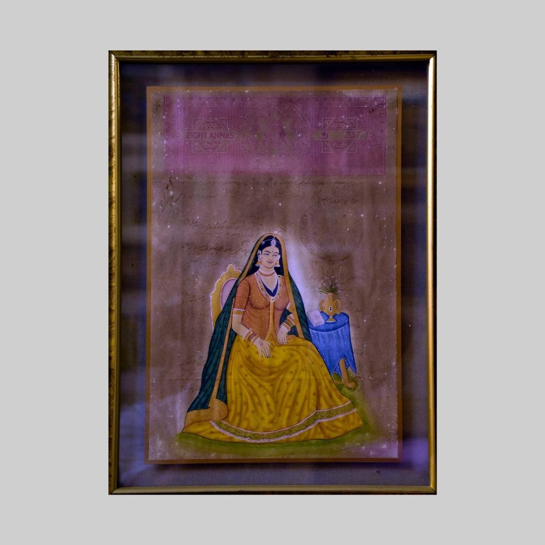 A Mughal Woman in Miniature Painting 81