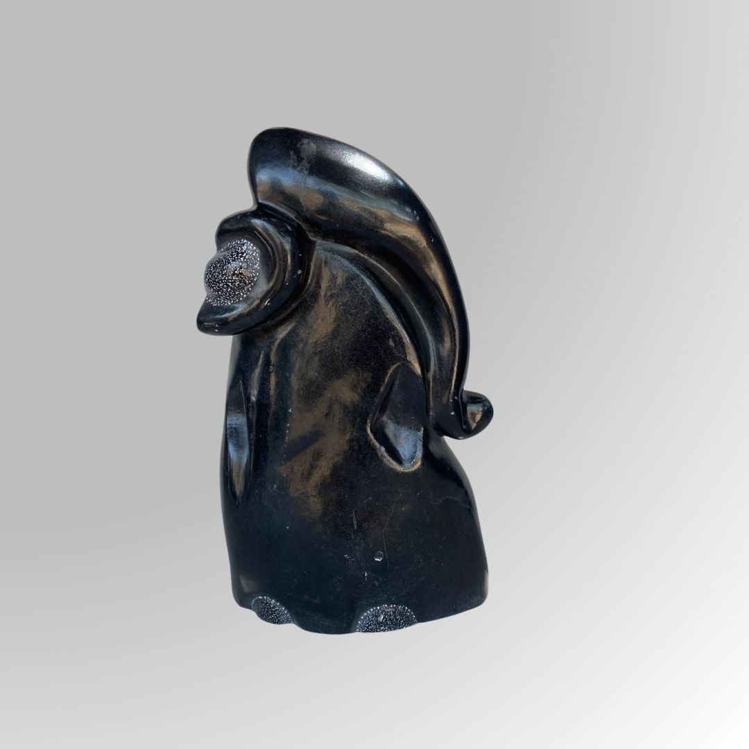 Elegant Ganesh Stone Sculpture