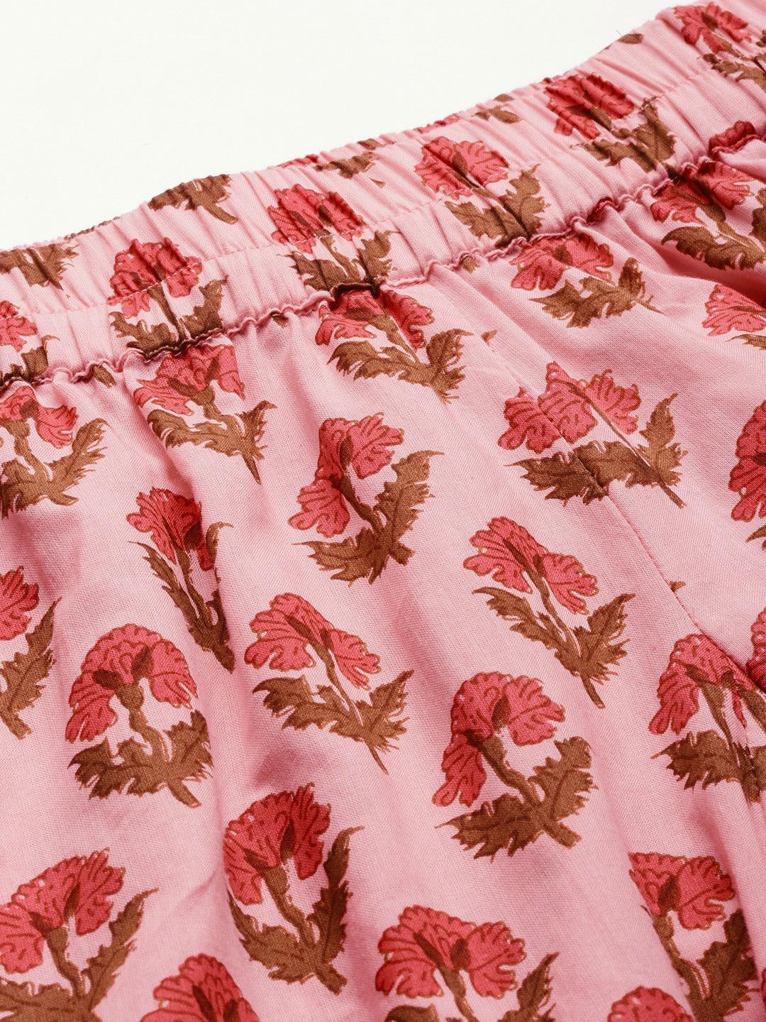 Jamal Jamaloo Pink Cotton Loungewear /Nightwear Set - Jamal Jamaloo
