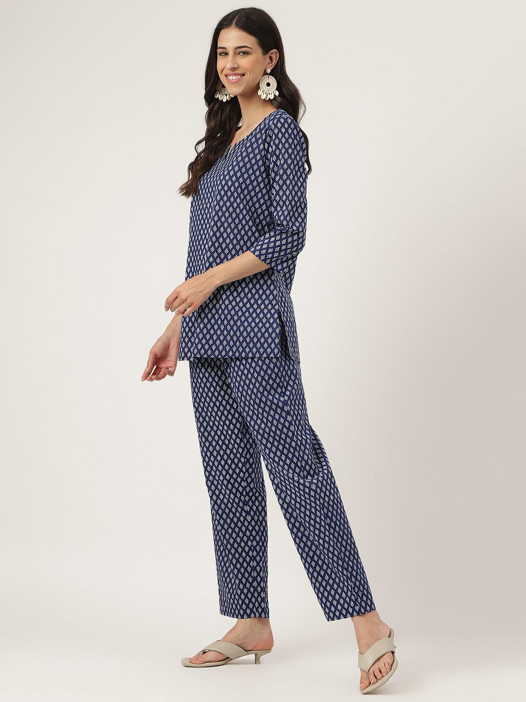 Jamal Jamaloo Blue Printed Loungewear/Nightwear - Jamal Jamaloo