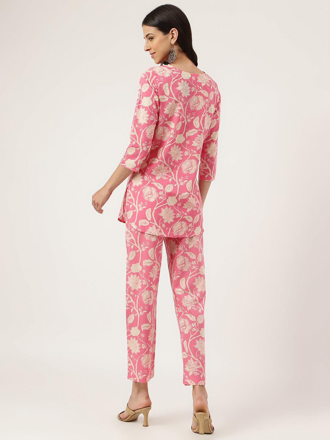 Jamal Jamaloo Pink Printed Loungewear/Nightwear - Jamal Jamaloo