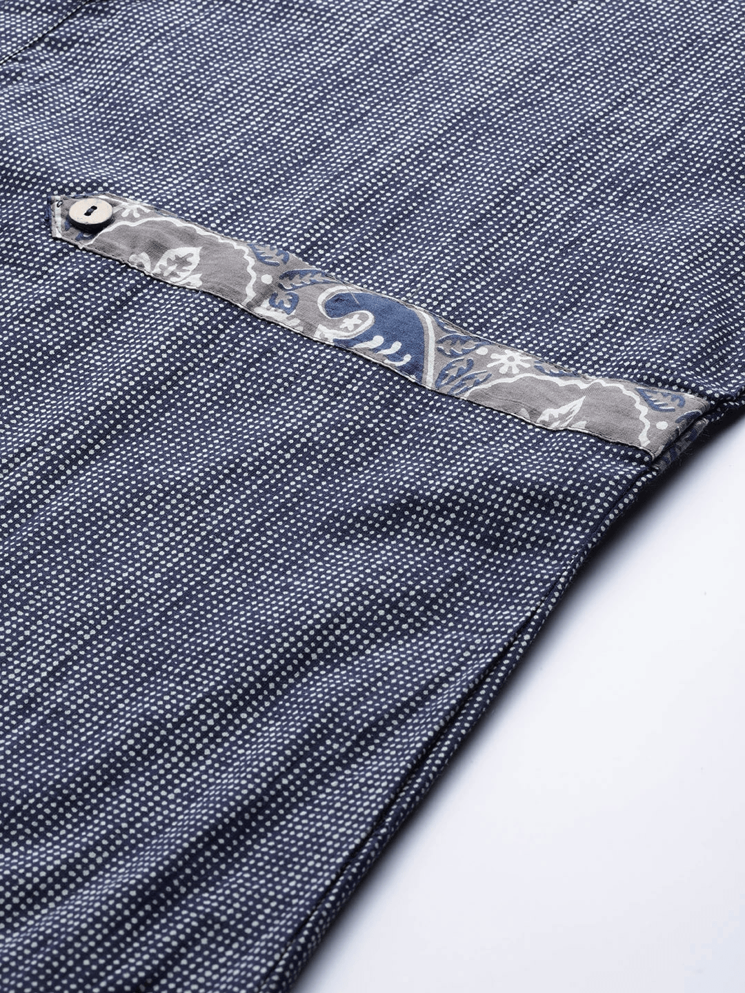 Jamal Jamaloo Blue Straight Kurta - Jamal Jamaloo