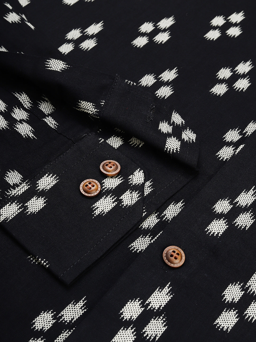 Millennial Men Black & White Cotton Full Sleeve Shirt for Men-MMF0217