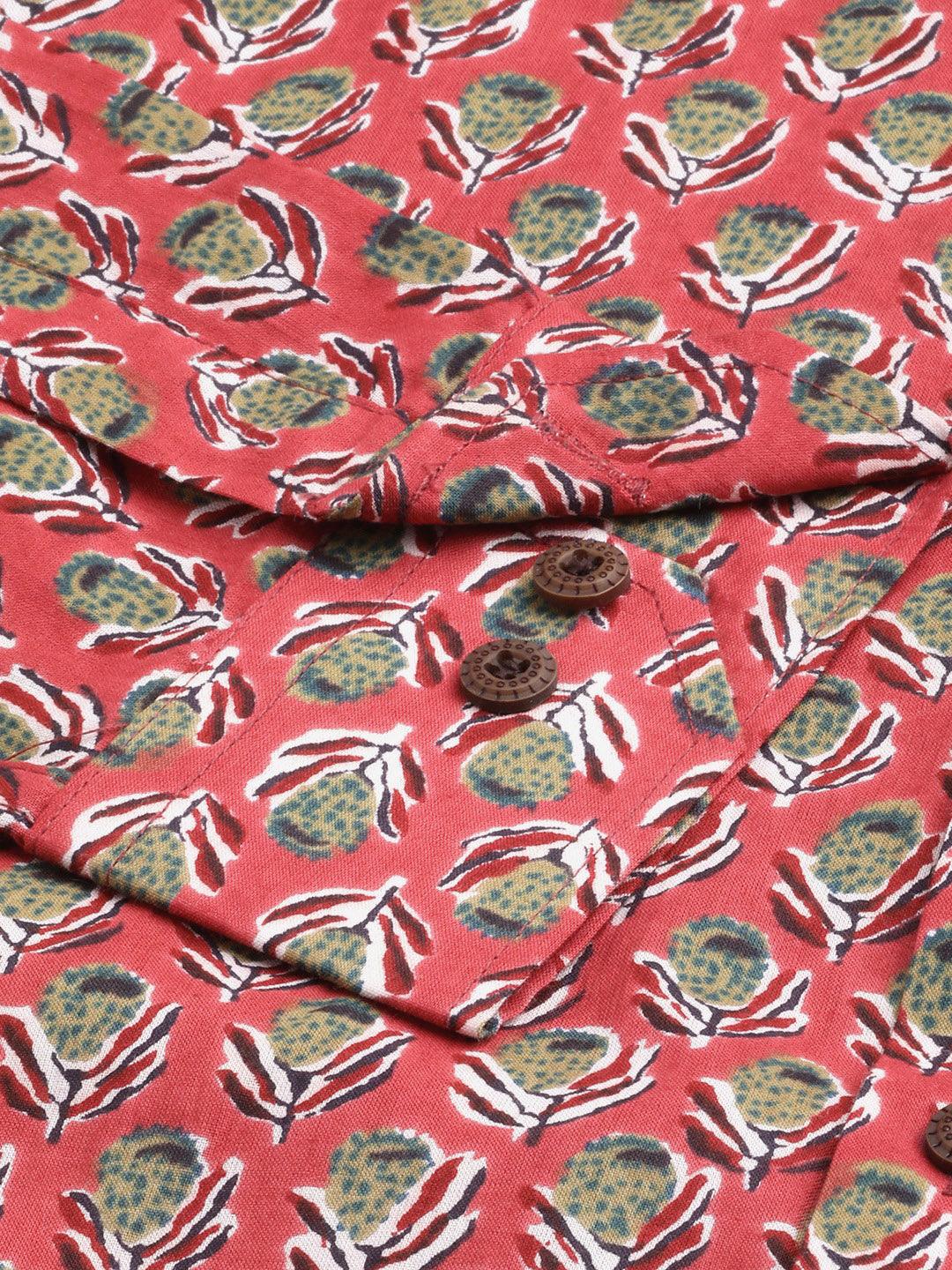 Millennial Men Pink & Green Cotton Full Sleeve Shirt for Men-MMF0277 - Jamal Jamalooworld.com