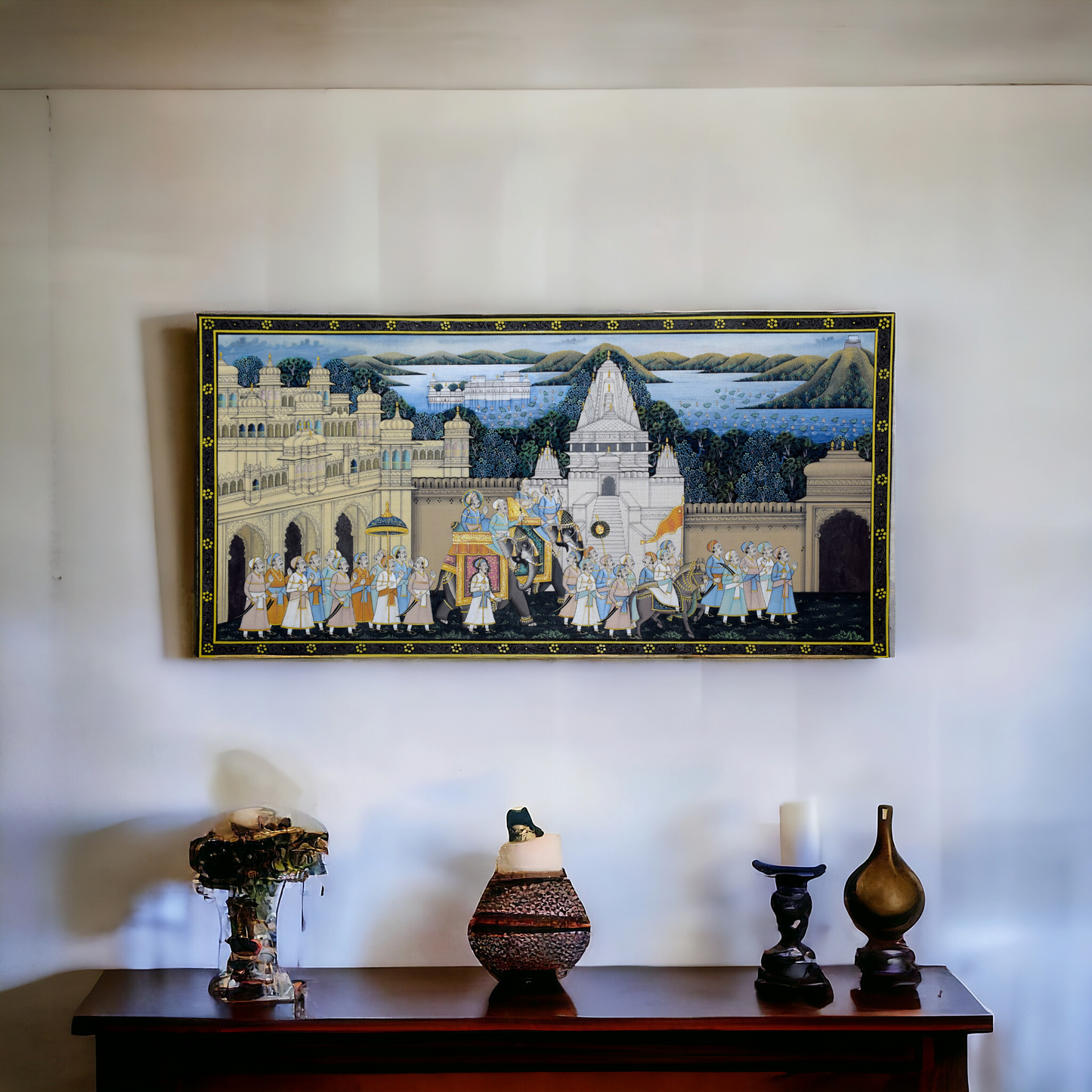 Traditional Mewar Palace Miniature Painting Rajasthan 8