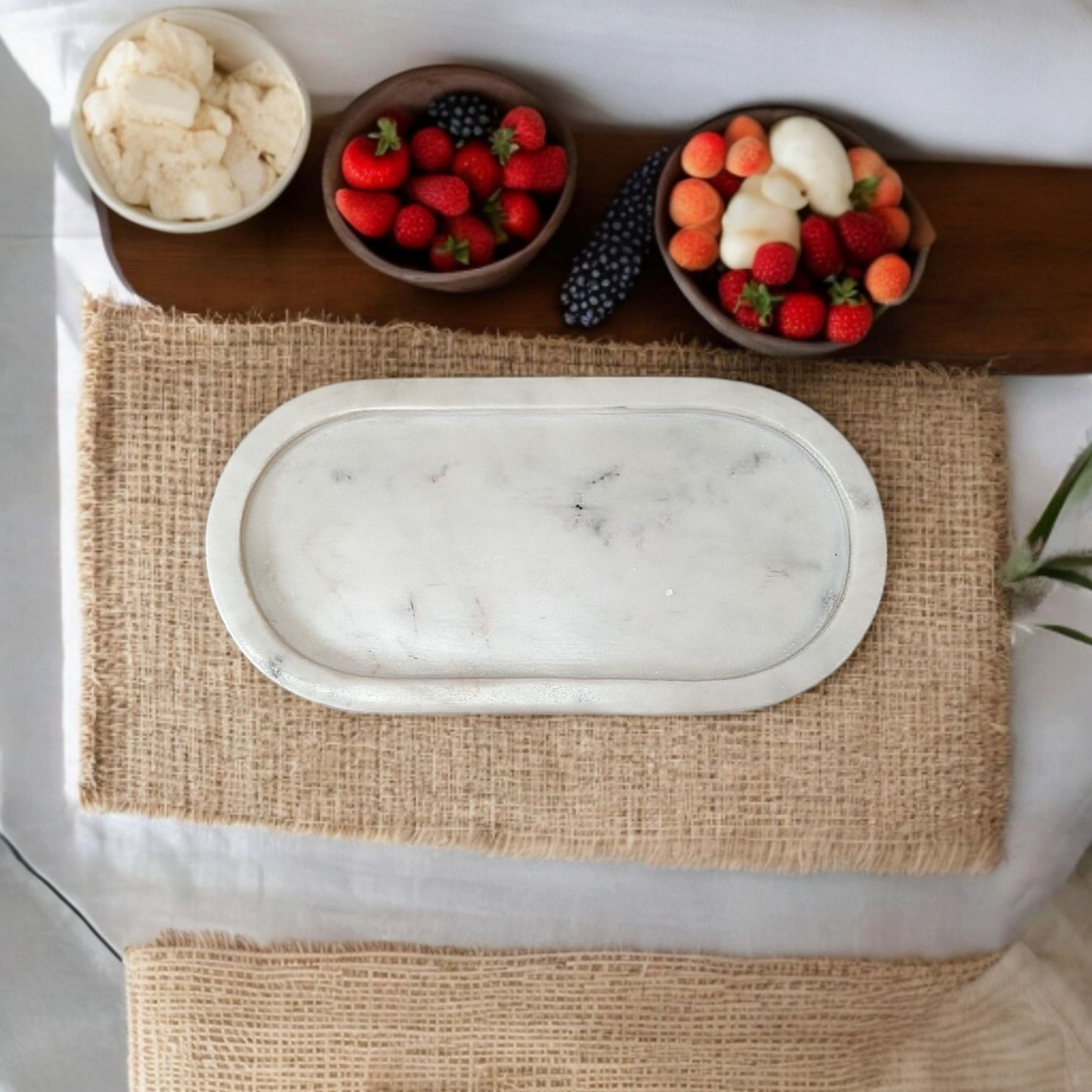 Oval Shape Marble Tray (small)