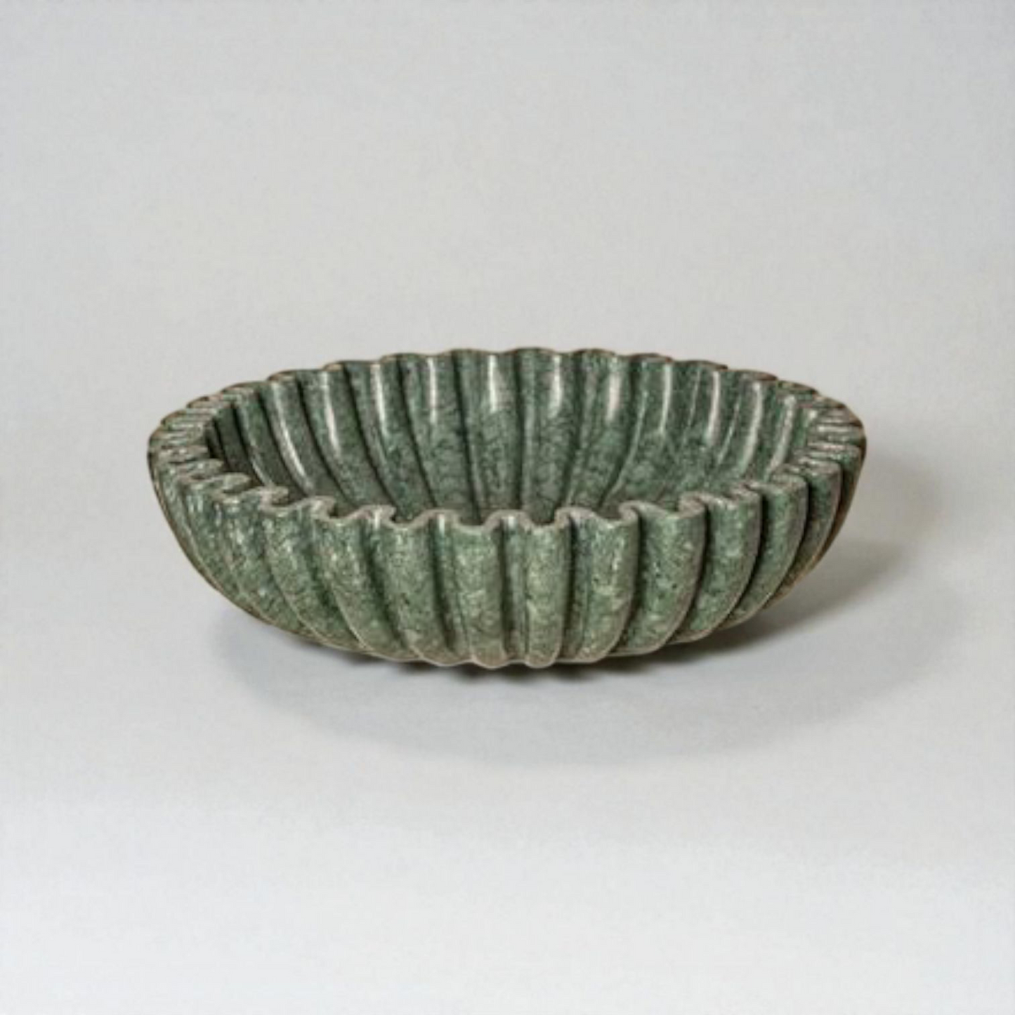 Ripple-Edge Marble Bowl