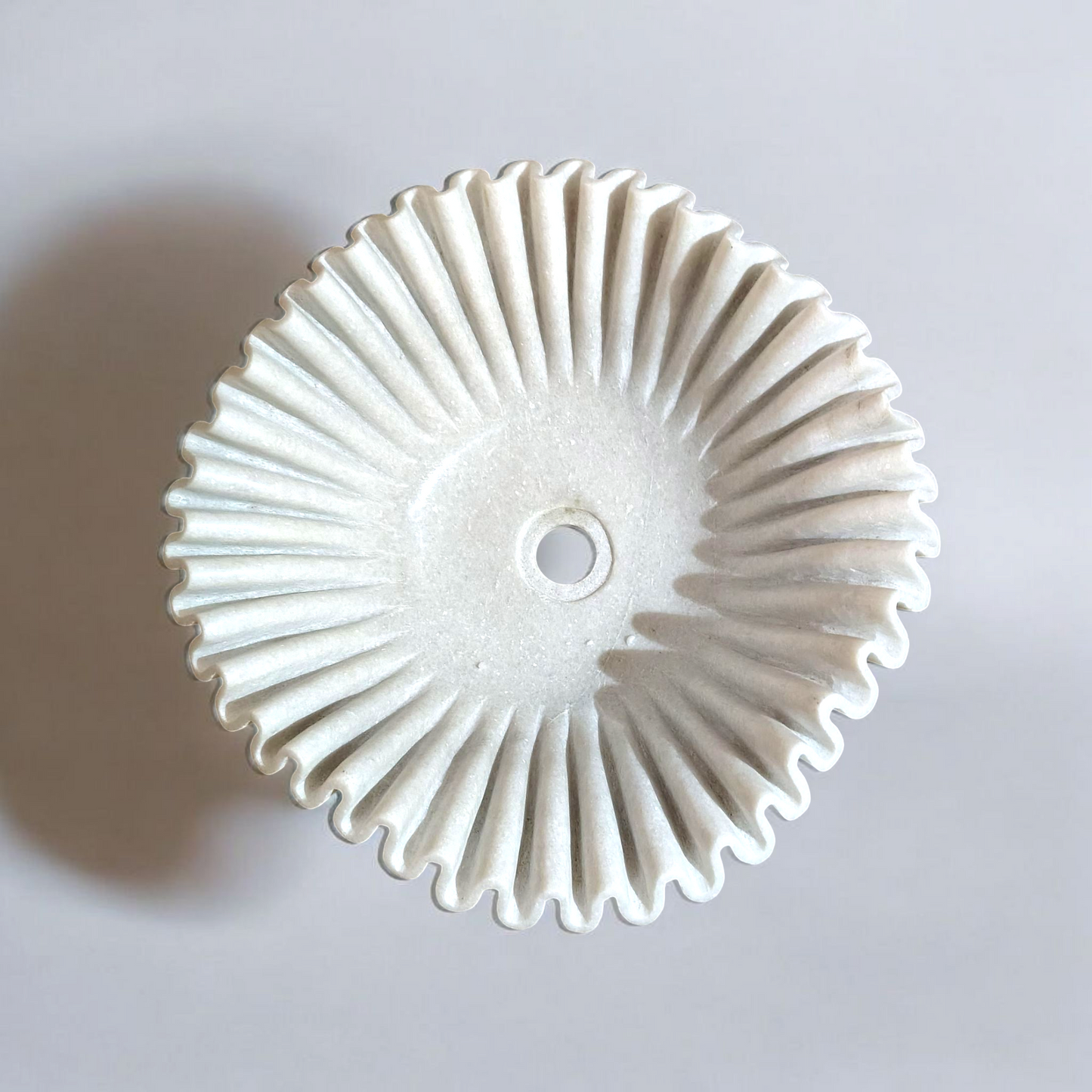 Sculpted Shell Marble Basin