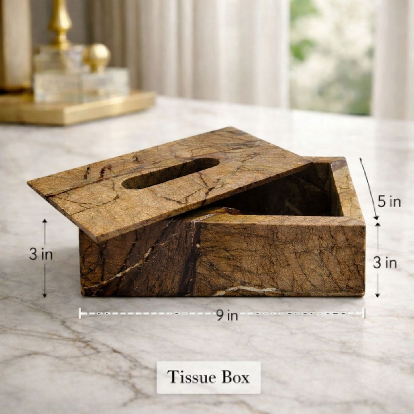 PureForm Marble Tissue Box