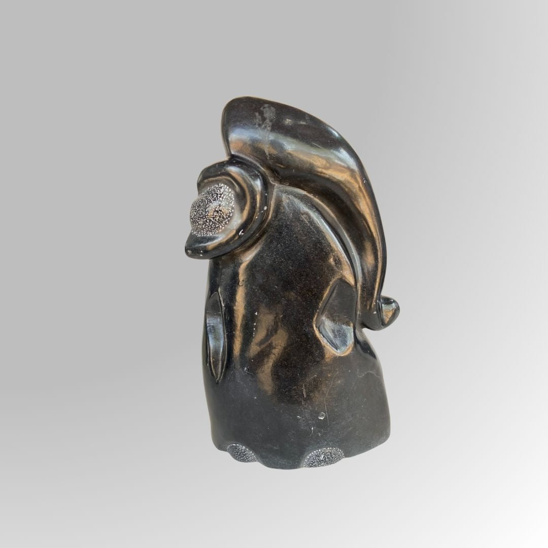 Elegant Ganesh Stone Sculpture