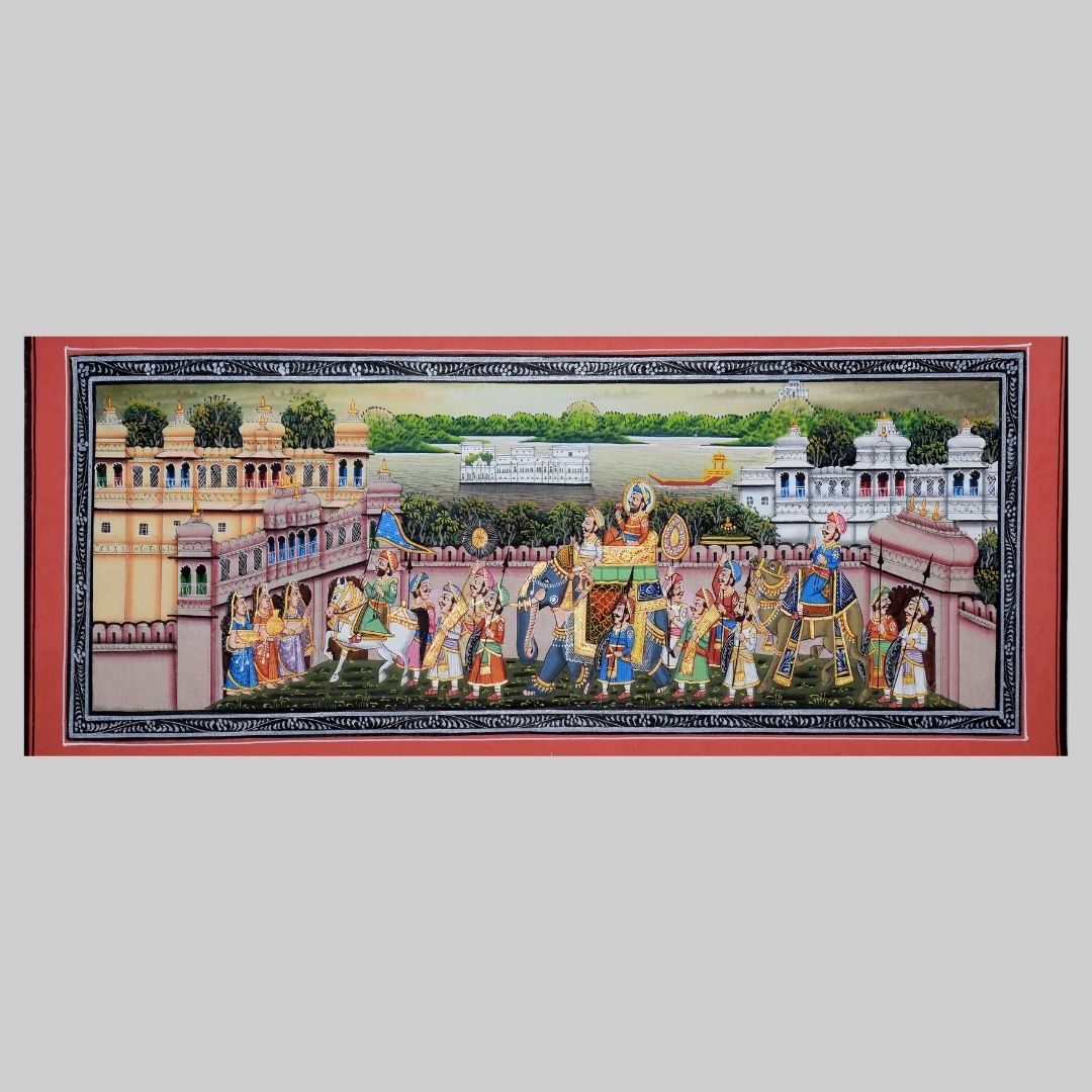 Mewar Miniature Painting - Udaipur Palace 2