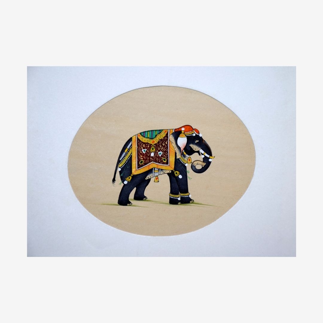 An Elephant in Miniature Painting 21