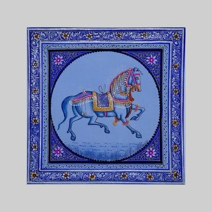 A Gentle Horse in Miniature Painting 28