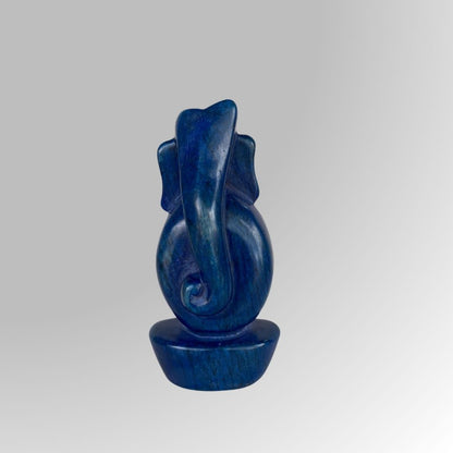 Blue Stone Ganesha Idol for Home Decor