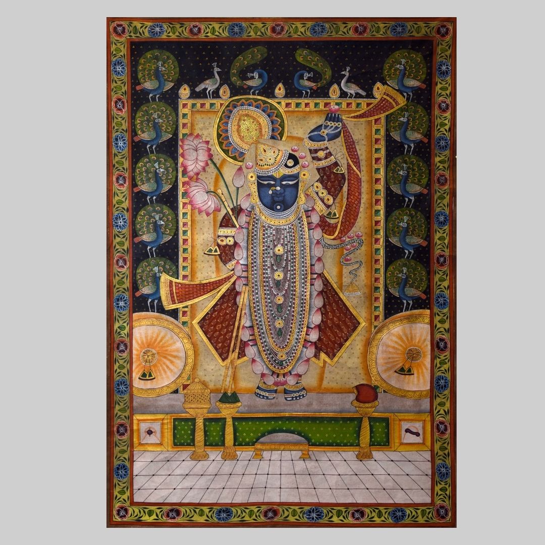 Shrinathji Morkutir Pichwai Painting