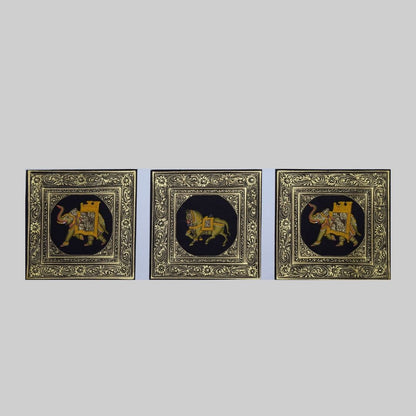 Royal Horse & Elephant  Duo Miniature Painting  99