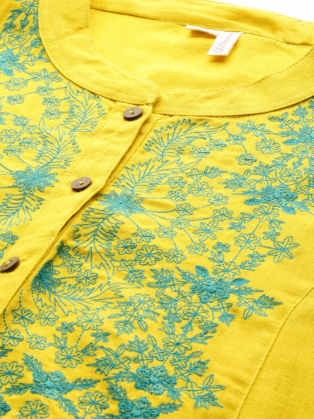 Plus Size Women's Yellow Regular A-Line Calf Long Kurta - Jamal Jamaloo