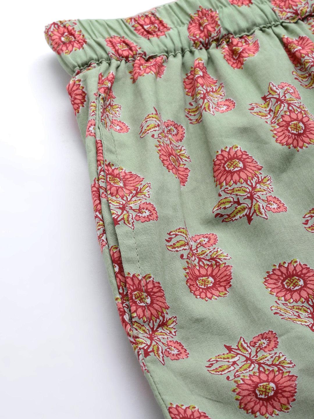 Jamal Jamaloo Green Printed Loungewear /Nightwear - Jamal Jamaloo