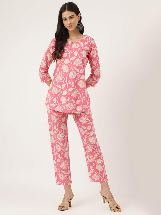 Jamal Jamaloo Pink Printed Loungewear/Nightwear - Jamal Jamaloo
