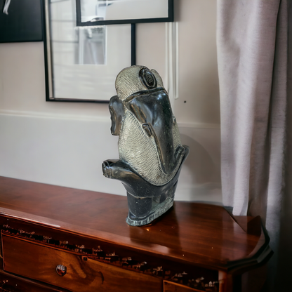 Black stone Lord Ganesha idol