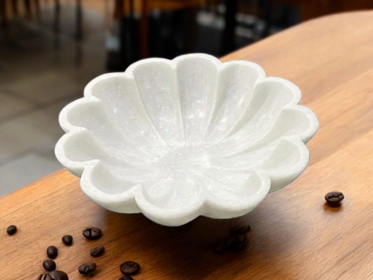 Marble Flower Shape Bowl