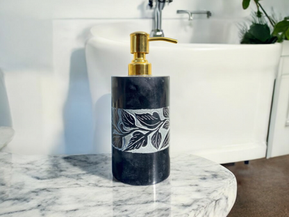 Black Marble Bathroom Dispenser