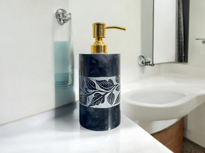 Black Marble Bathroom Dispenser