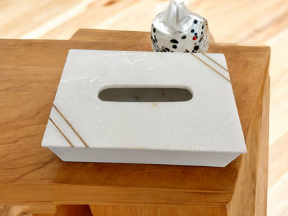 Marble Tissue Box Cover