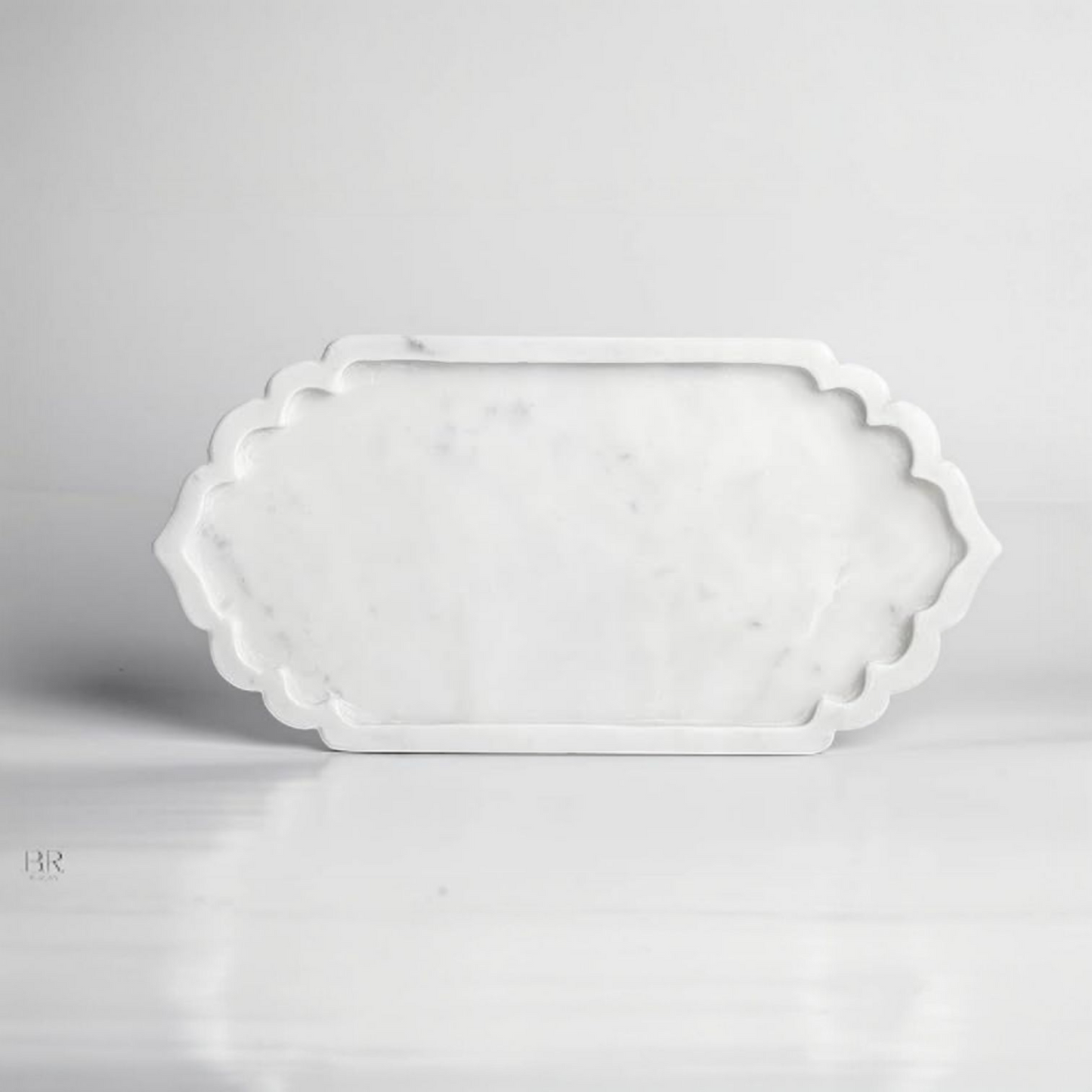 Royal White Marble Serving Tray