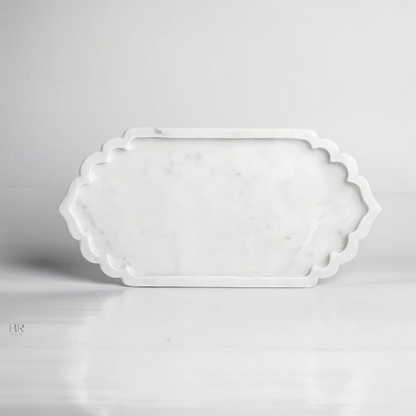 Royal White Marble Serving Tray