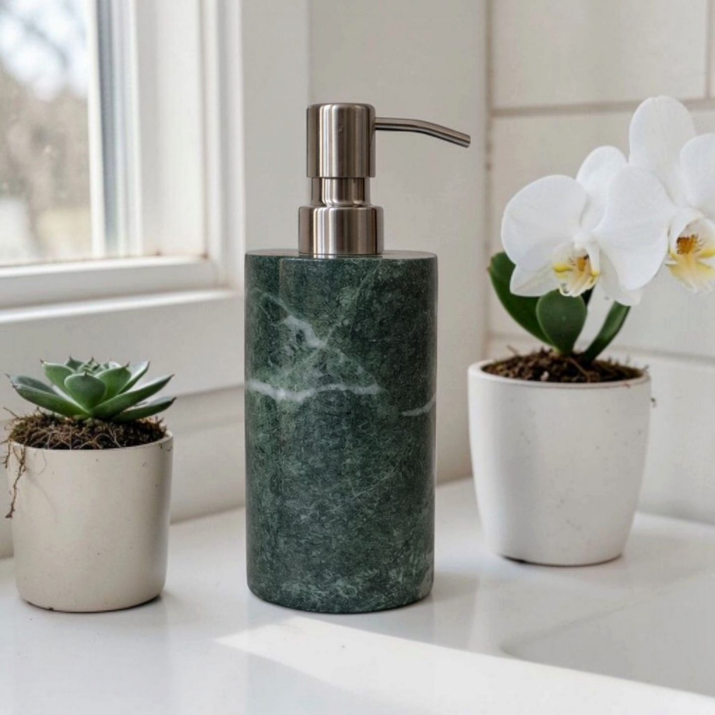 Verde Marble Soap Dispenser