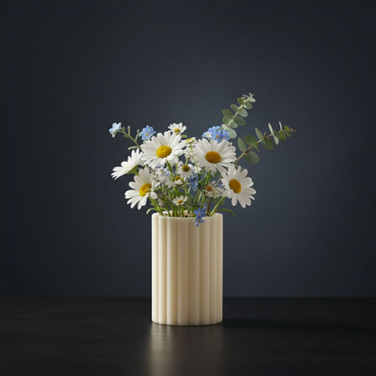 Fluted Marble Multi-Purpose Holder/ Organizer