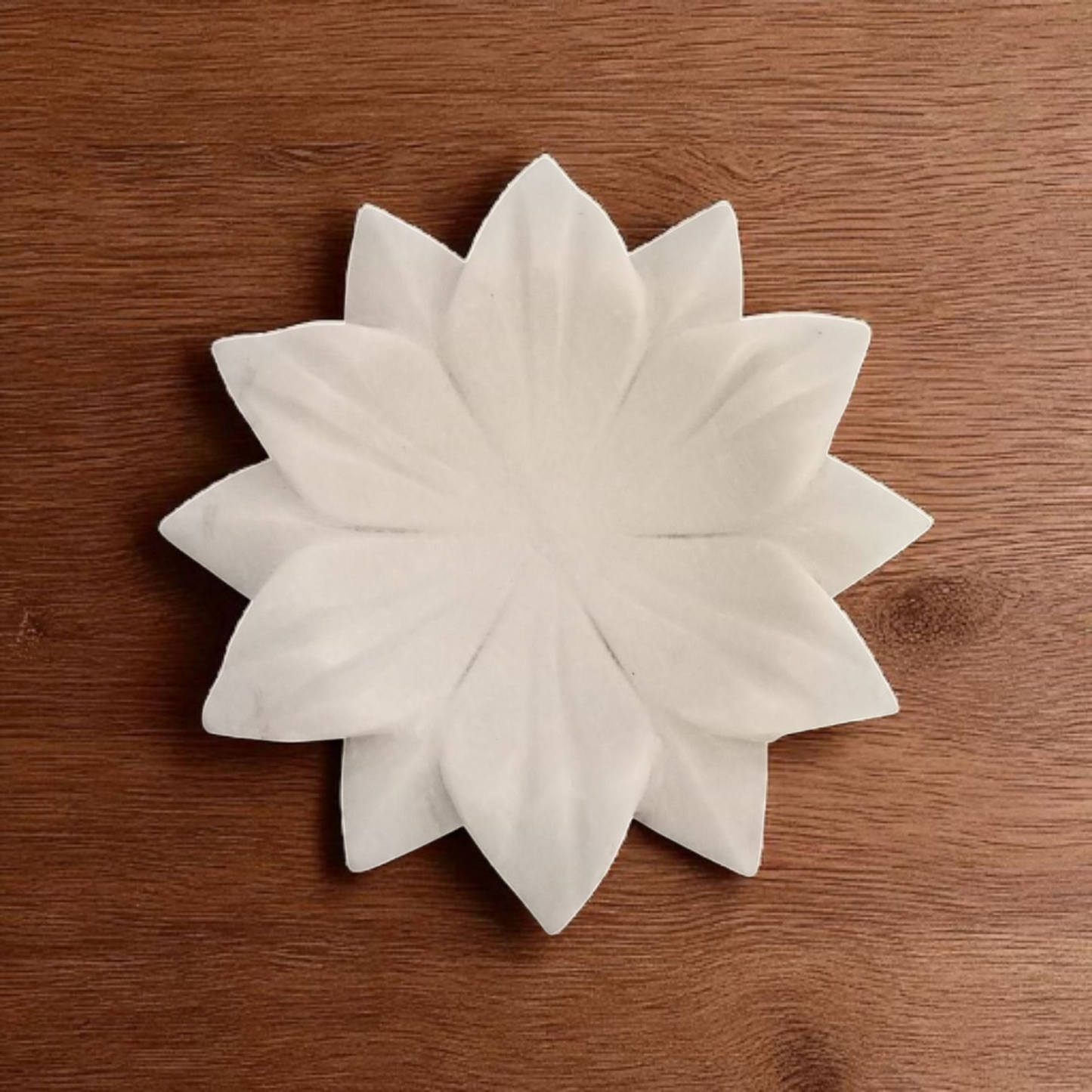 Sacred Lotus Marble Decor Piece