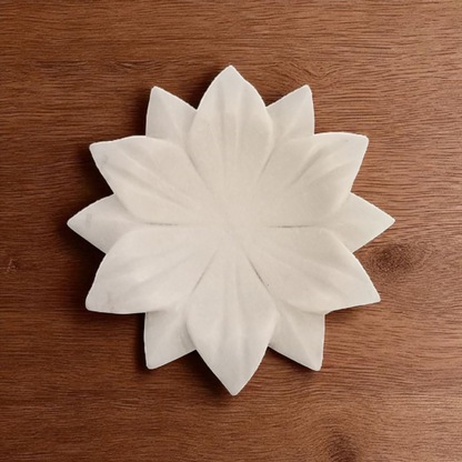 Sacred Lotus Marble Decor Piece