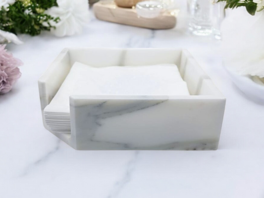 Marble Tissue Box Cover