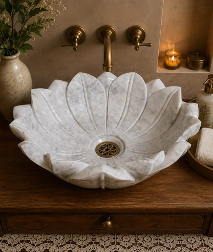 JJM-Lotus Luxe Marble Basin