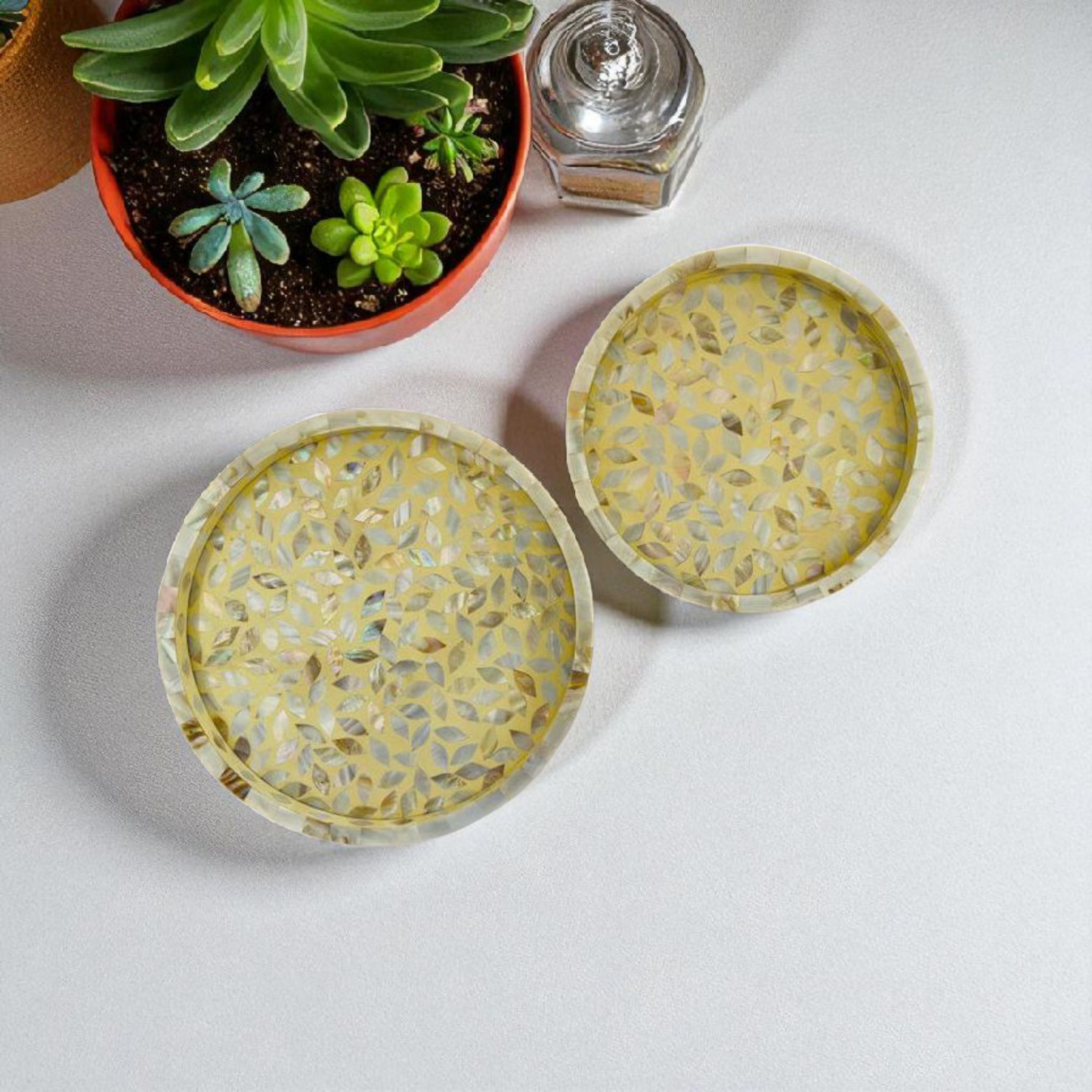 Iridescent Mother of Pearl Serving Tray