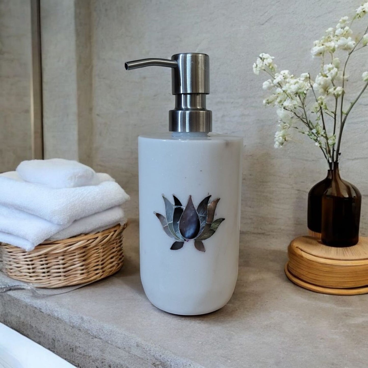 Elegant Marble Soap Dispenser