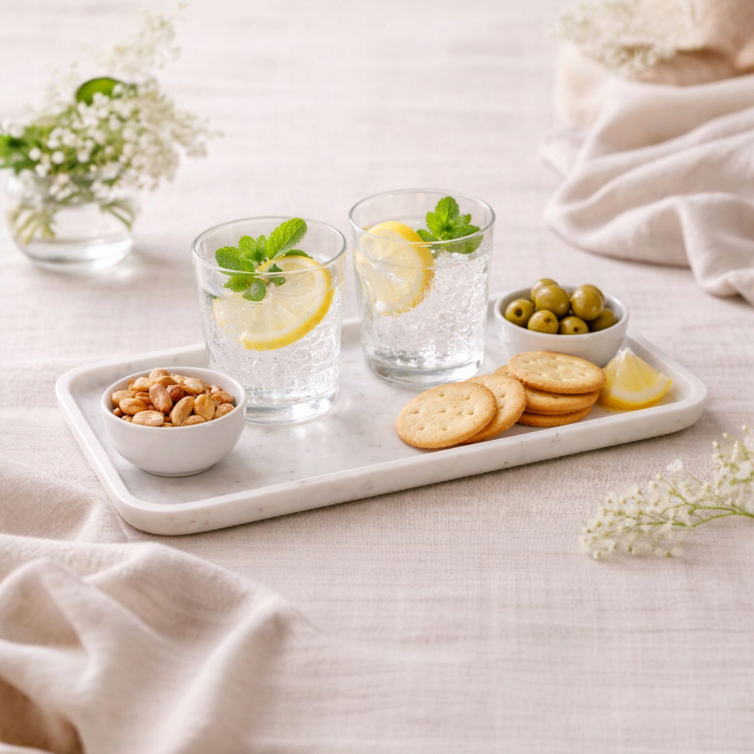 Marble Rectangular shape Tray