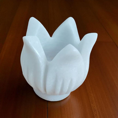 Sacred Lotus Marble Decor Piece