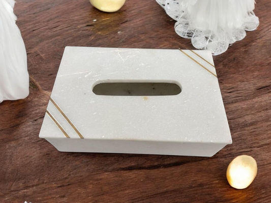 Marble Tissue Box Cover