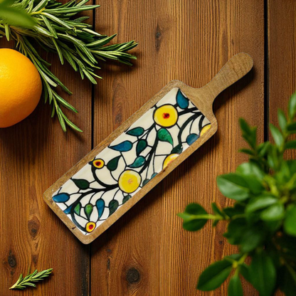 Nature’s Touch Wooden Resin Serving Board
