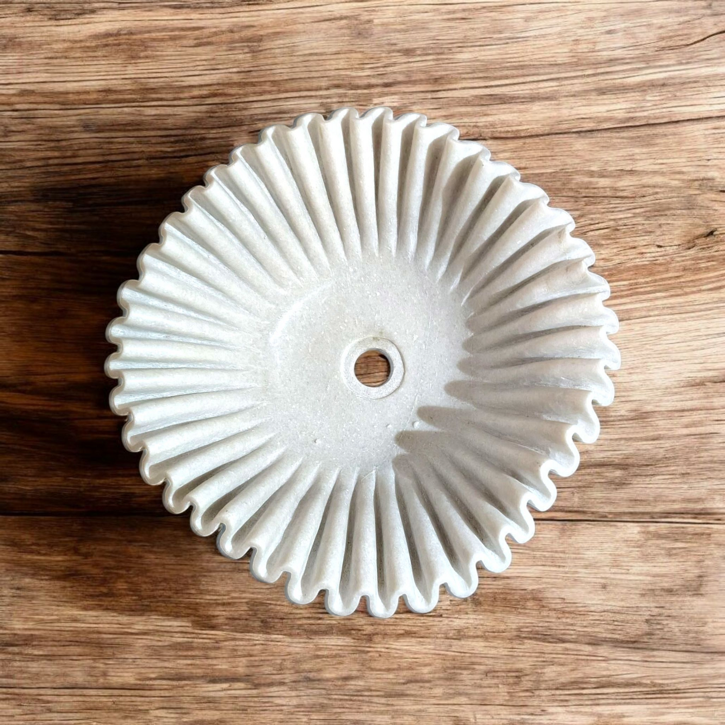 Sculpted Shell Marble Basin