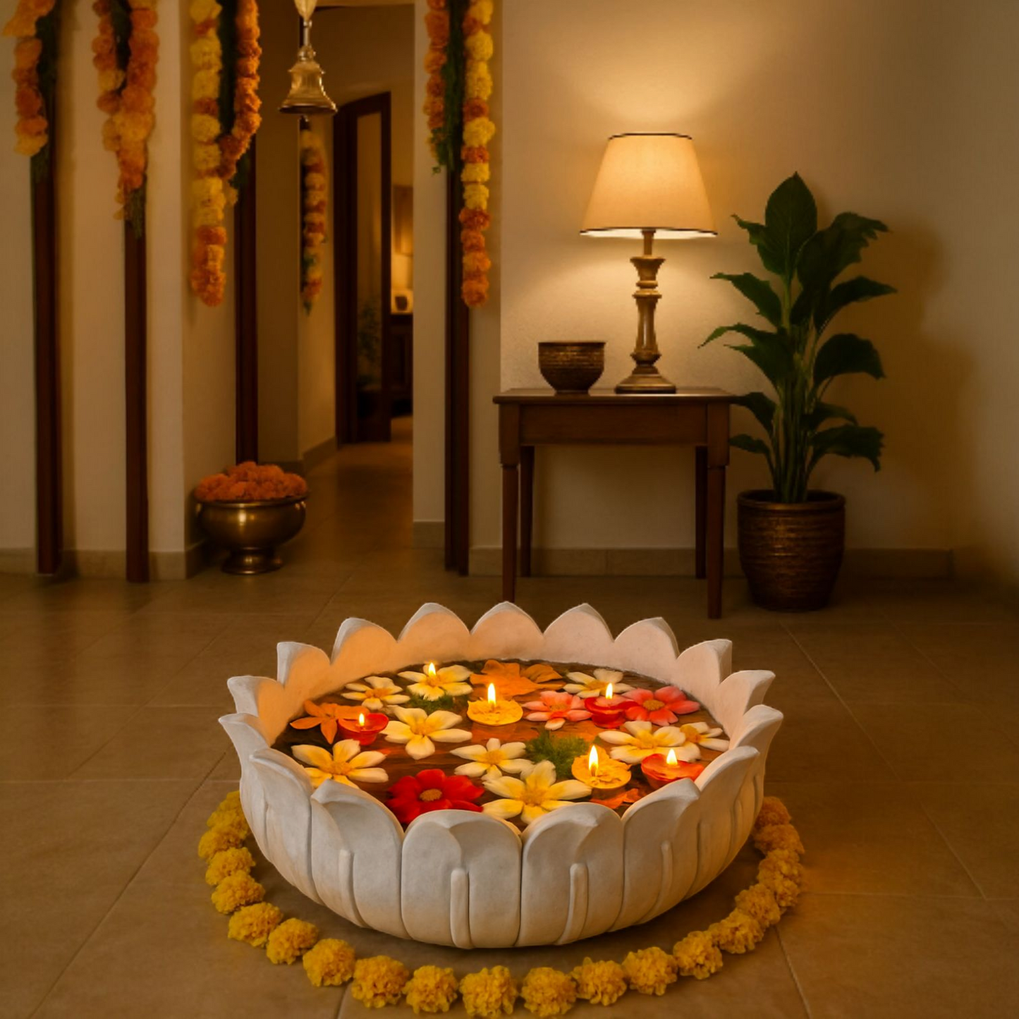 Nagfani Marble Decorative Bowl