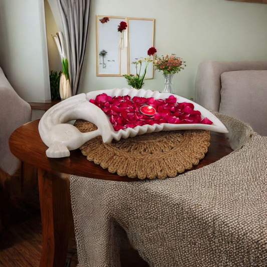 Peacock Shape Marble Tray